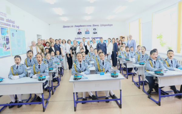 В Актобе открыли класс «Жас сақшы» им.А.Молдагуловой